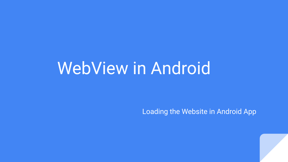 Webview in android