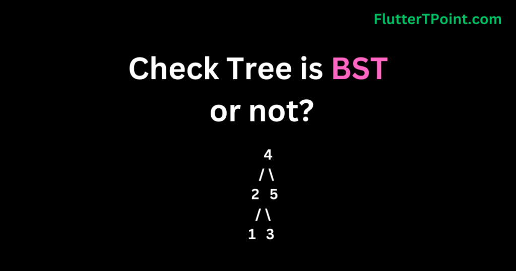 Check Tree is BST or not