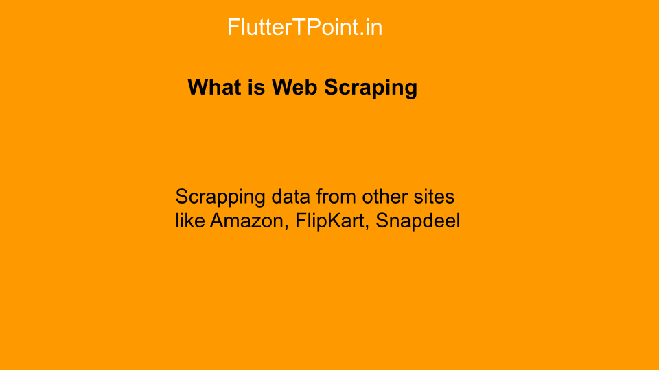 Web scrapping