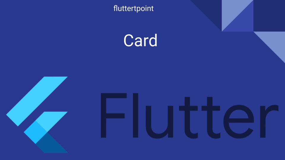 Card in Flutter